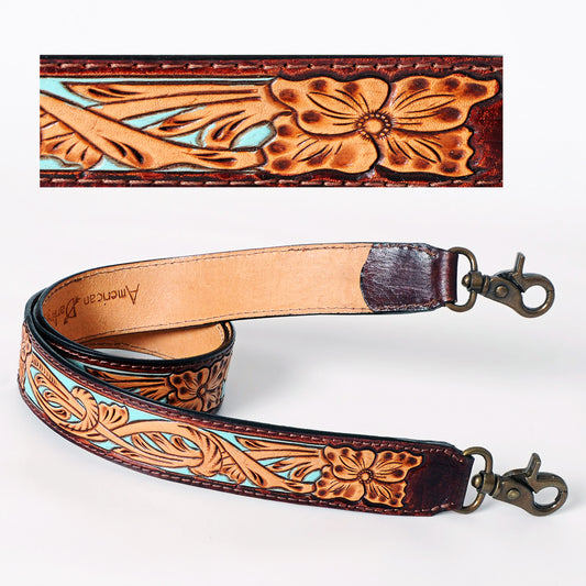 LC-ADSTF119 Hand Tooled Genuine Leather Handle Strap