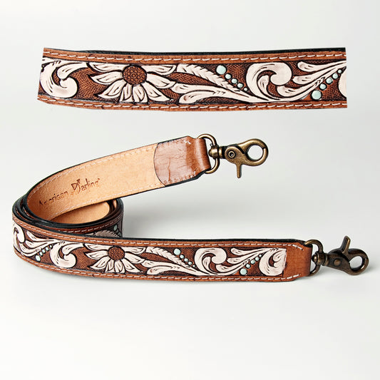 LC-ADSTF123 Hand Tooled Genuine Leather Handle Strap