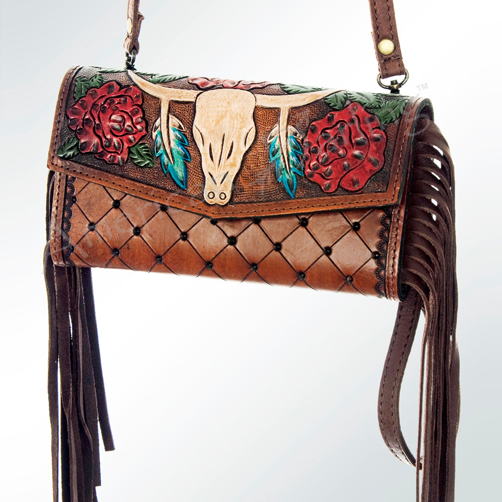 LC-ADBG556 Wristlet Genuine Western Leather Women Bag