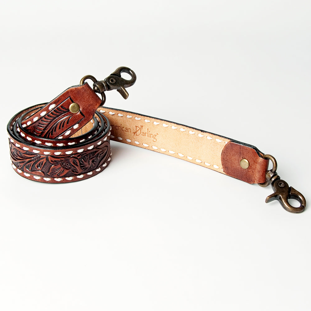 LC-ADSTF125 Hand Tooled Genuine Leather Handle Strap