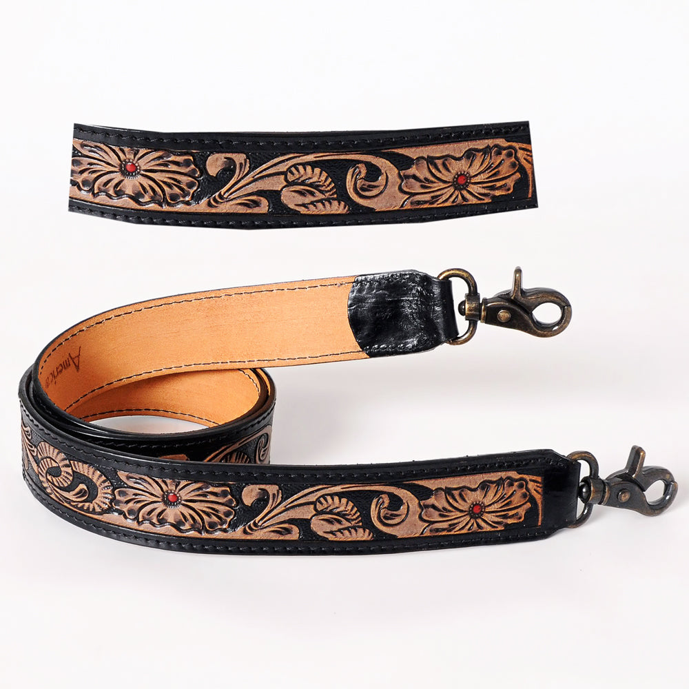 LC-ADSTF126 Hand Tooled Genuine Leather Handle Strap