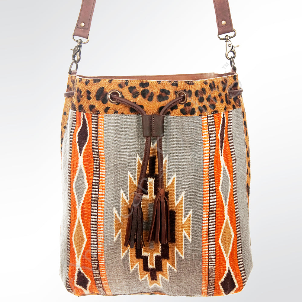 LC-ADBG574 Bucket Genuine Western Leather Women Bag Belle