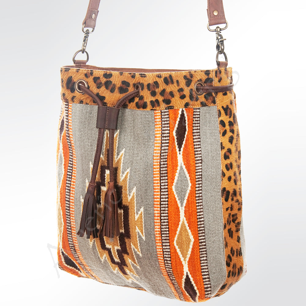 LC-ADBG574 Bucket Genuine Western Leather Women Bag Belle