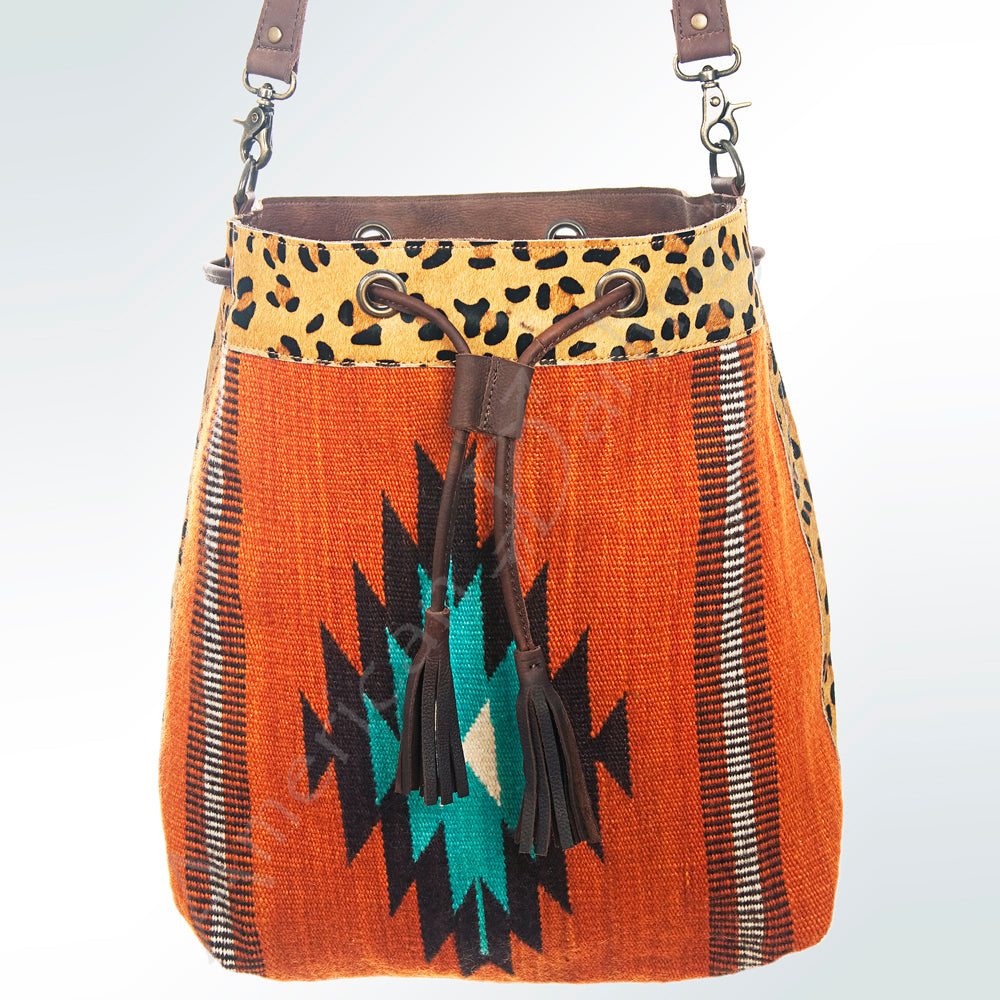 LC-ADBG574 Bucket Genuine Western Leather Women Bag Belle