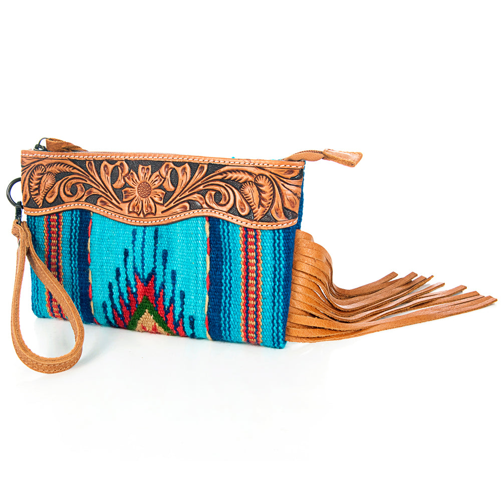 ADBG344 Wristlet Genuine Western Leather Women Bag Betsy