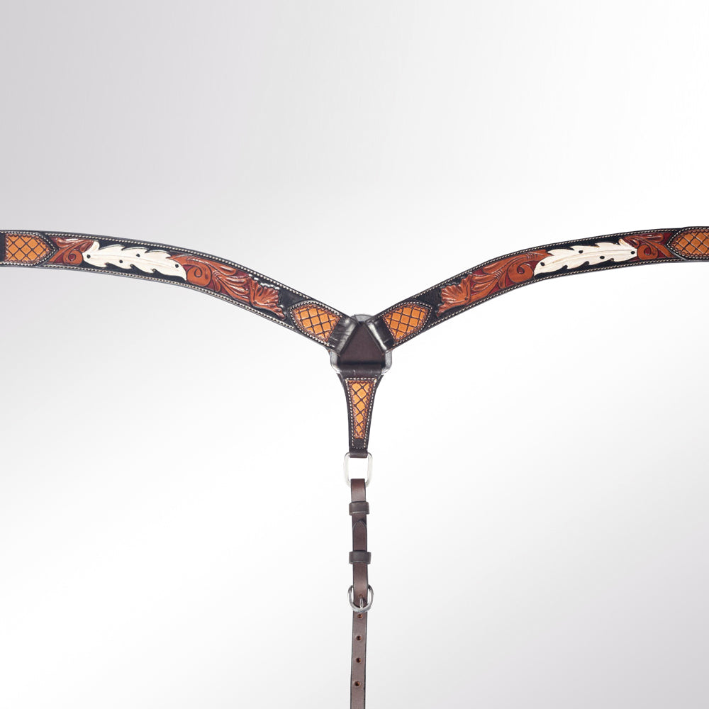 LC-ADEE306-BC Western Leather Breast Collar