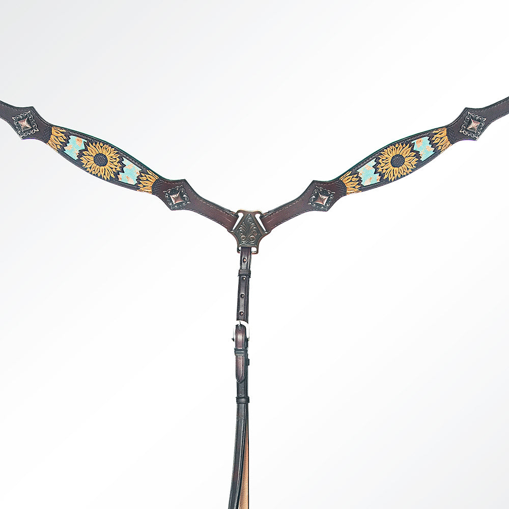 LC-ADPAF109-BC Western Leather Breast Collar