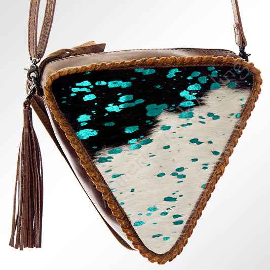 LC-ADBG576 Crossbody Hair On Genuine Western Leather Women Bag