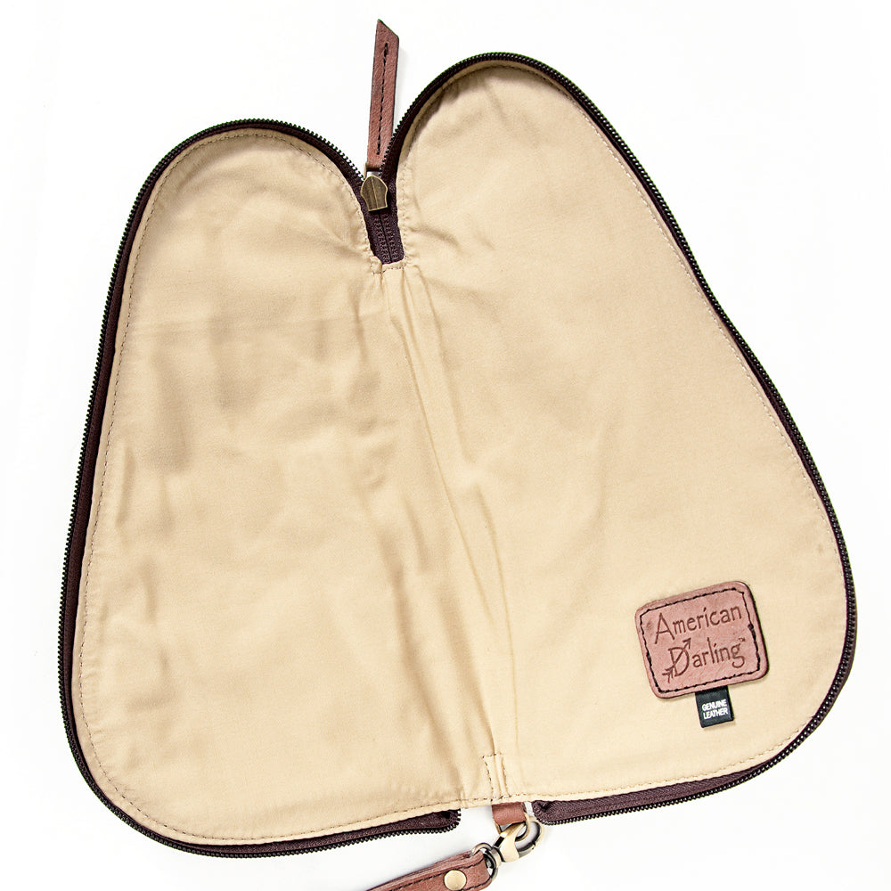 LC-ADBGI133 Gun Case Genuine Western Leather Women Bag
