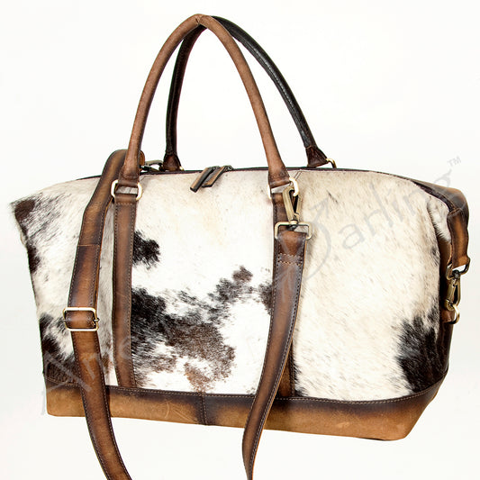 LC-ADBGI134 Duffel Hair On Genuine Western Leather Women Bag