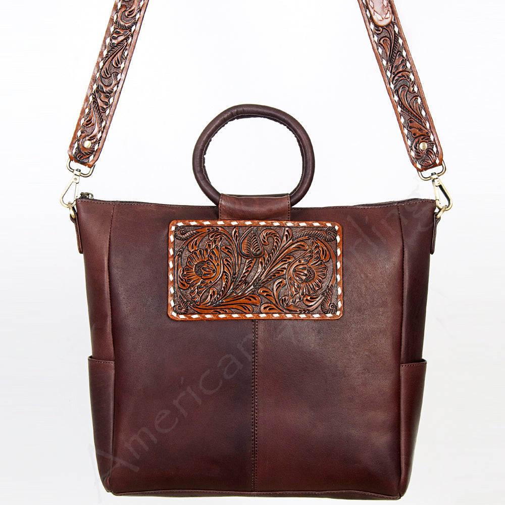 LC-ADBGI143B Tote Genuine Western Leather Women Bag