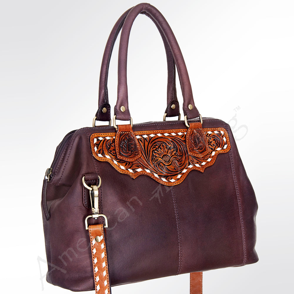 LC-ADBGI144 Tote Hand Tooled Genuine Western Leather Women Bag