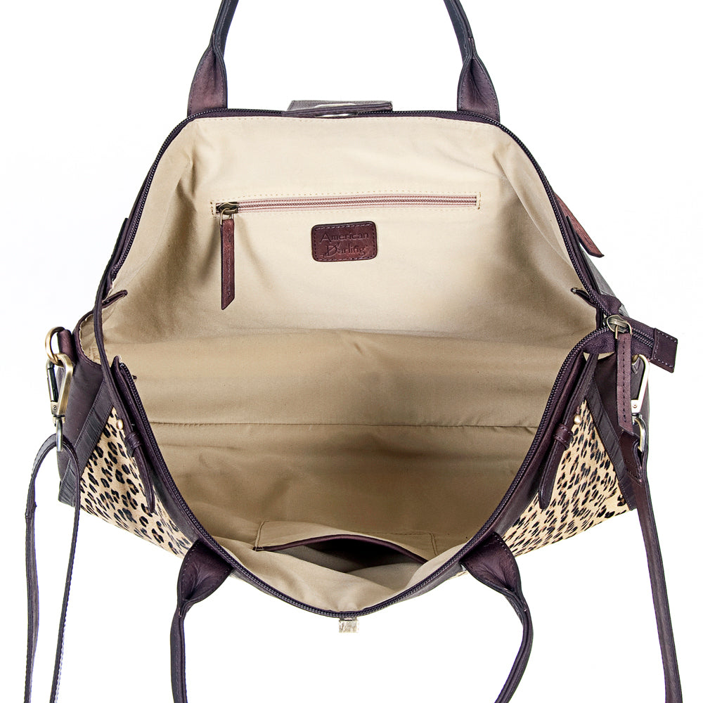 ADBGI145 Tote Hair On Genuine Western Leather Women Bag