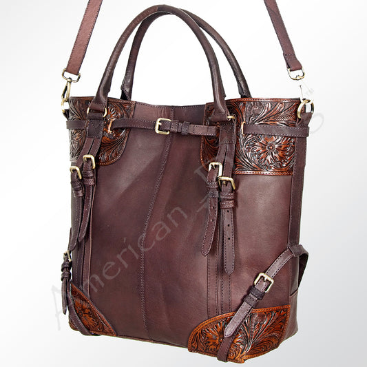 LC-ADBGI147B Tote Hair On Genuine Western Leather Women Bag