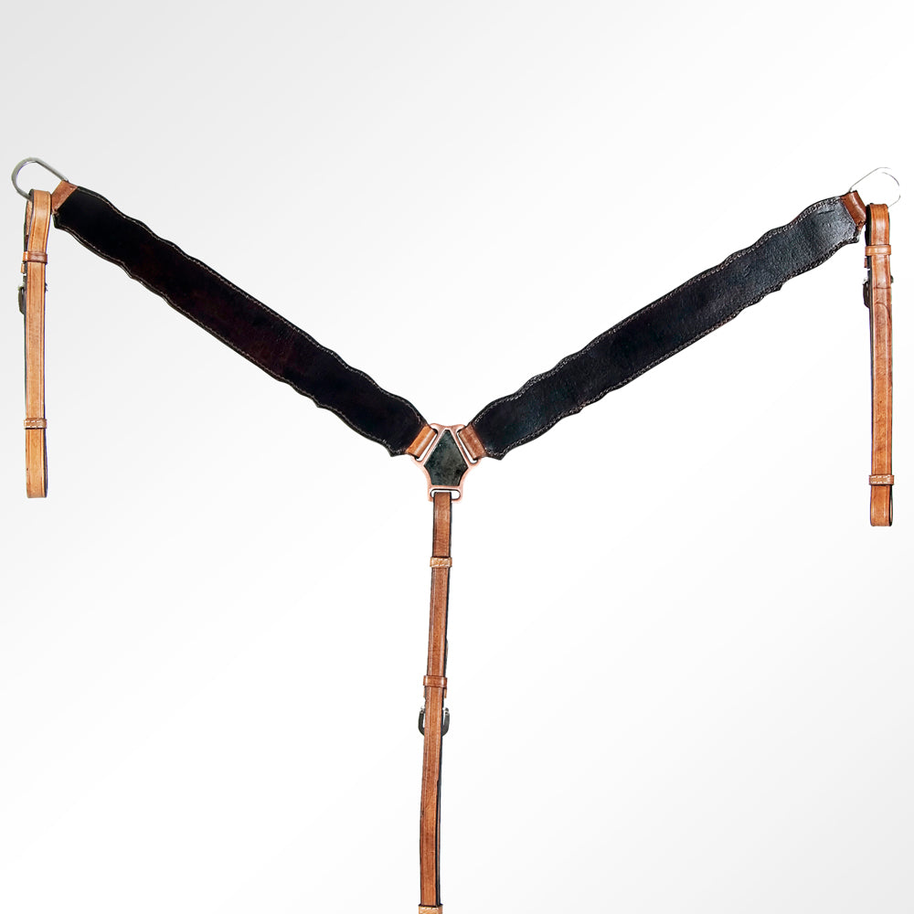 LC-ADPAF117-BC Western Leather Breast Collar