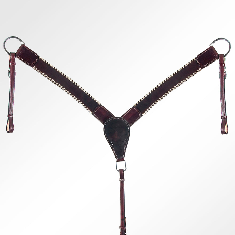 LC-ADPAF123-BC Western Leather Breast Collar