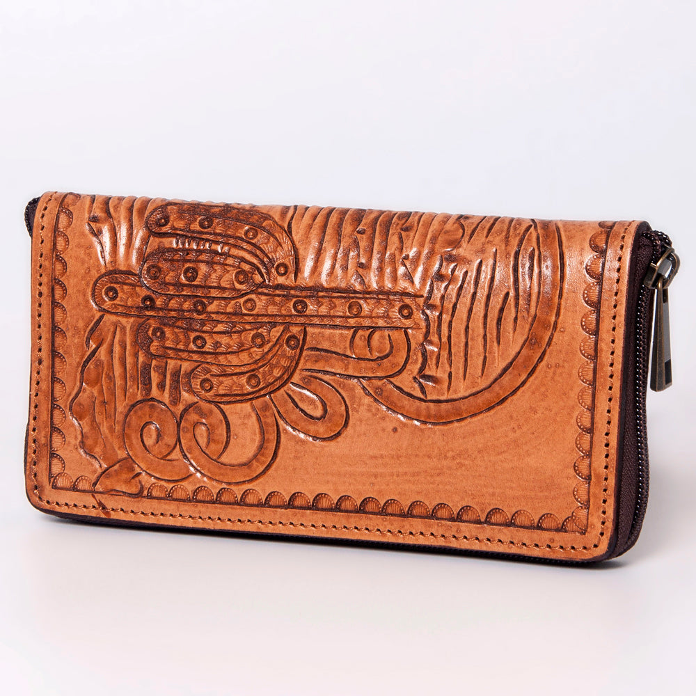 LC-ADBGZ286 Wallet Genuine Western Leather Women Bag