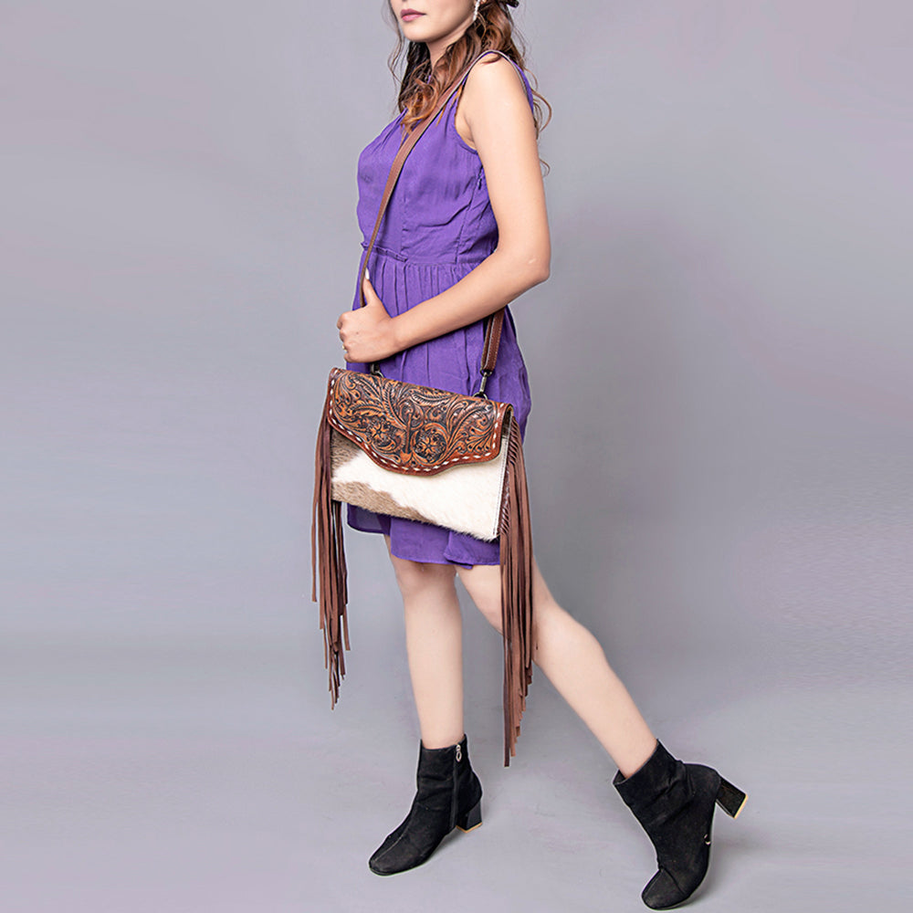 LC-ADBGZ290 Envelope Genuine Western Leather Women Bag