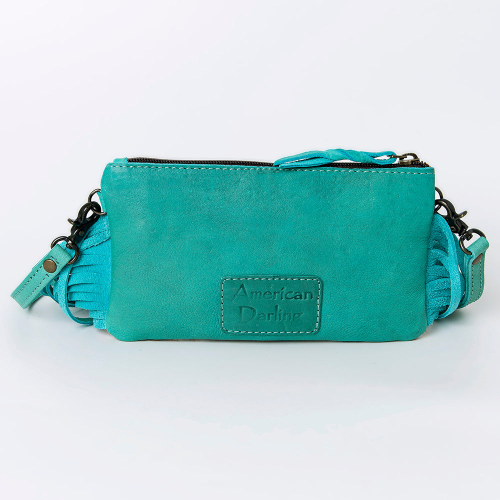 ADBGS142 Mini Crossbody - Hair-On Leather Fringe Bag with Removable Strap