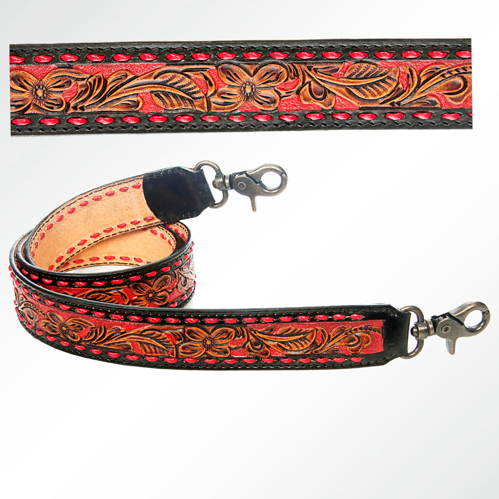 LC-ADSTF143 Hand Tooled Genuine Leather Handle Strap