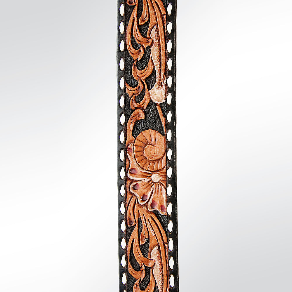 LC-ADSTF150 Hand Tooled Genuine Leather Handle Strap