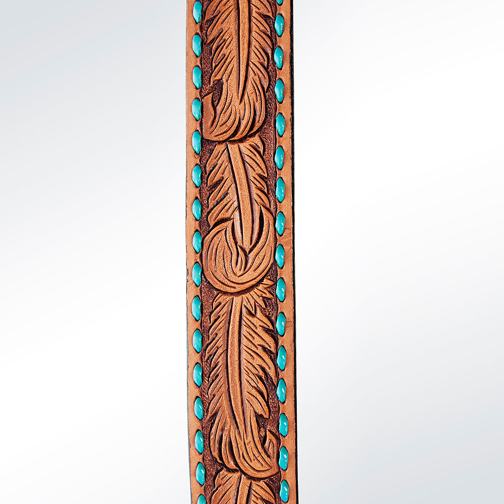 LC-ADSTF156 Hand Tooled Genuine Leather Handle Strap