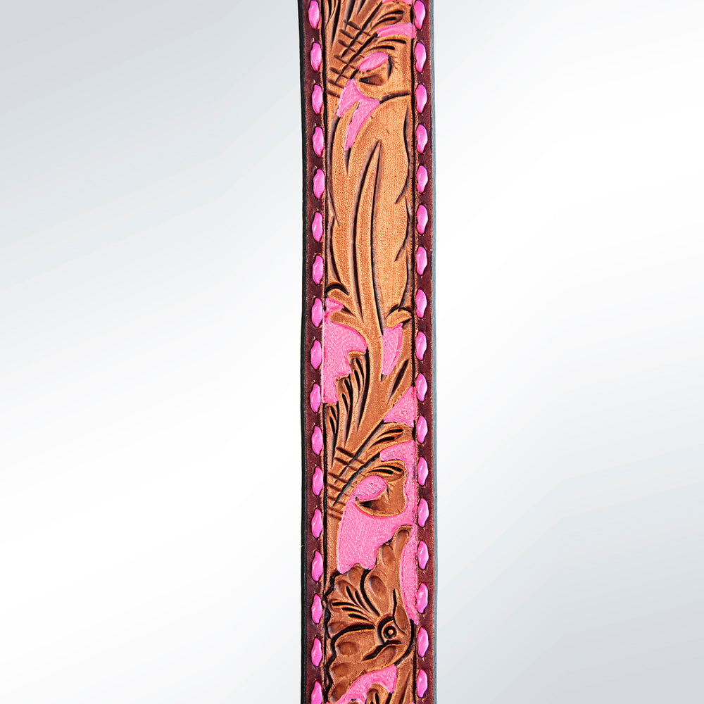 LC-ADSTF158 Hand Tooled Genuine Leather Handle Strap