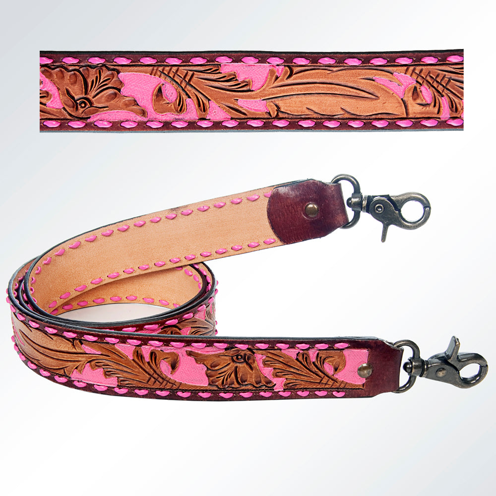 LC-ADSTF158 Hand Tooled Genuine Leather Handle Strap
