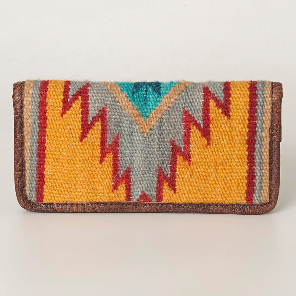 ADBG644 American Darling Southwestern Saddle Blanket Wallet with Genuine Leather Trim