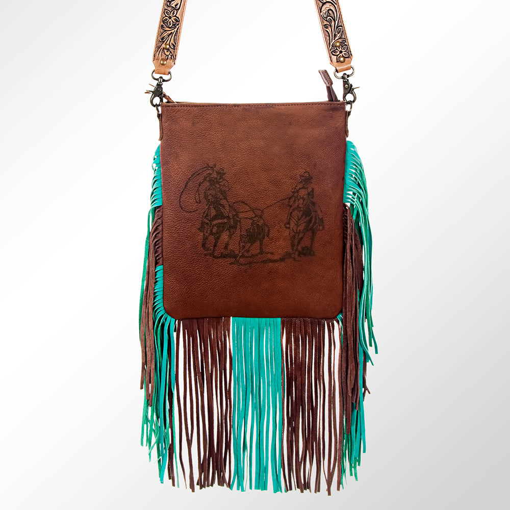 GIBG241-Large Crossbody Genuine Western Leather Women Bag