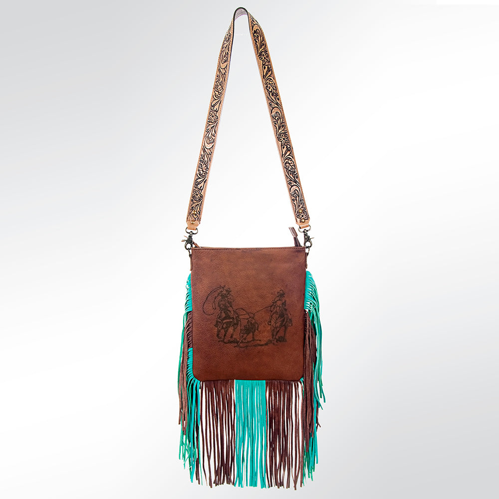 GIBG241-Large Crossbody Genuine Western Leather Women Bag