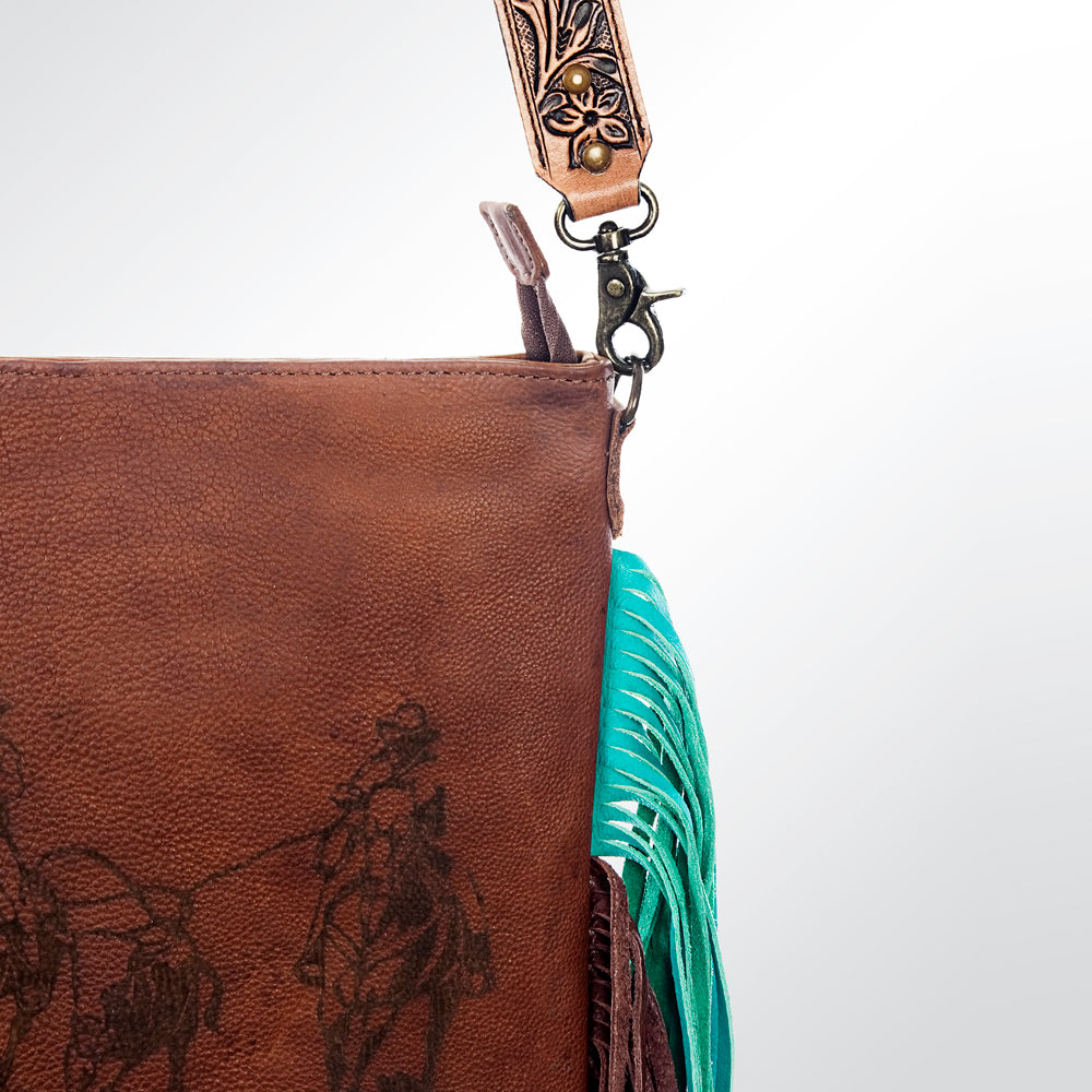 GIBG241-Large Crossbody Genuine Western Leather Women Bag