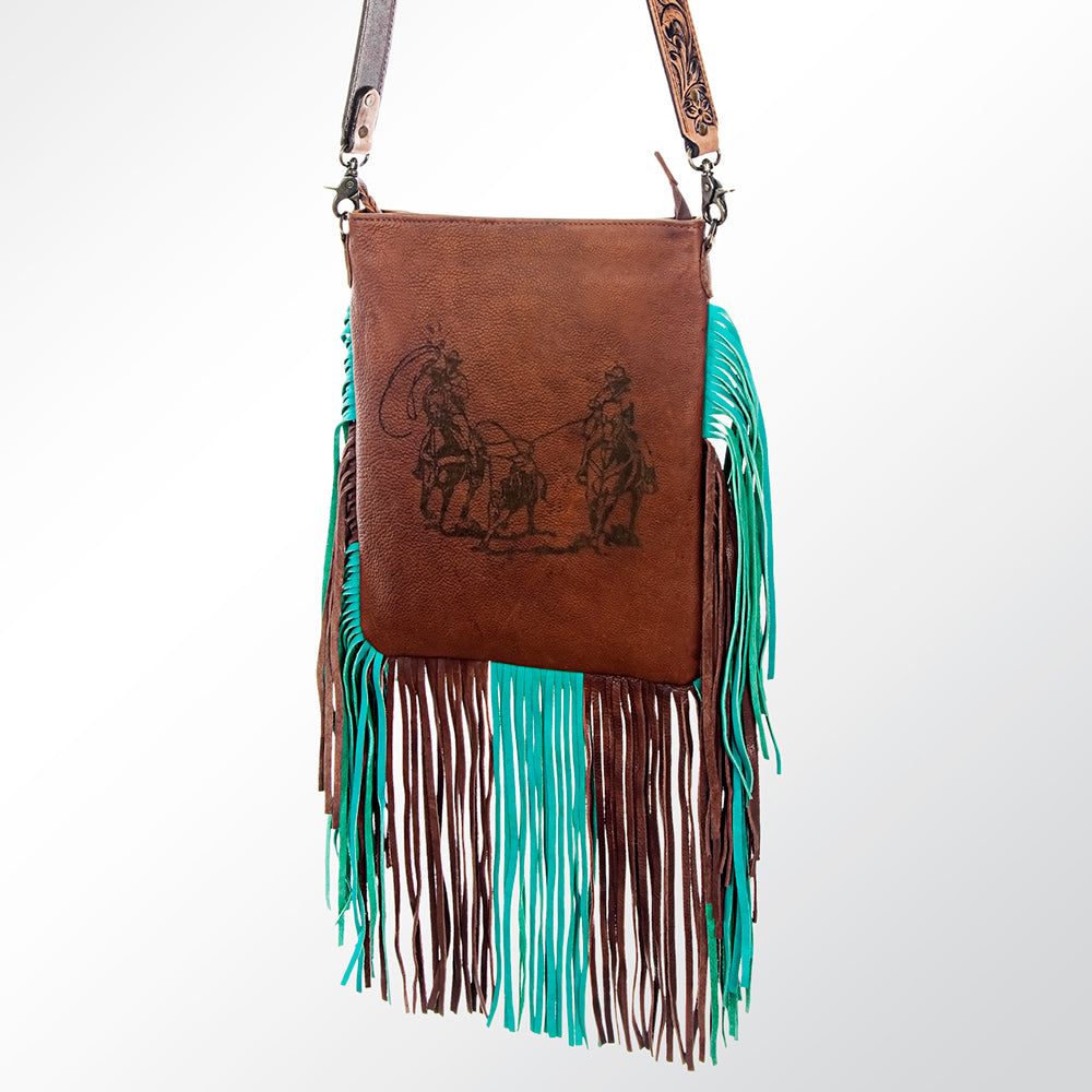 GIBG241-Large Crossbody Genuine Western Leather Women Bag