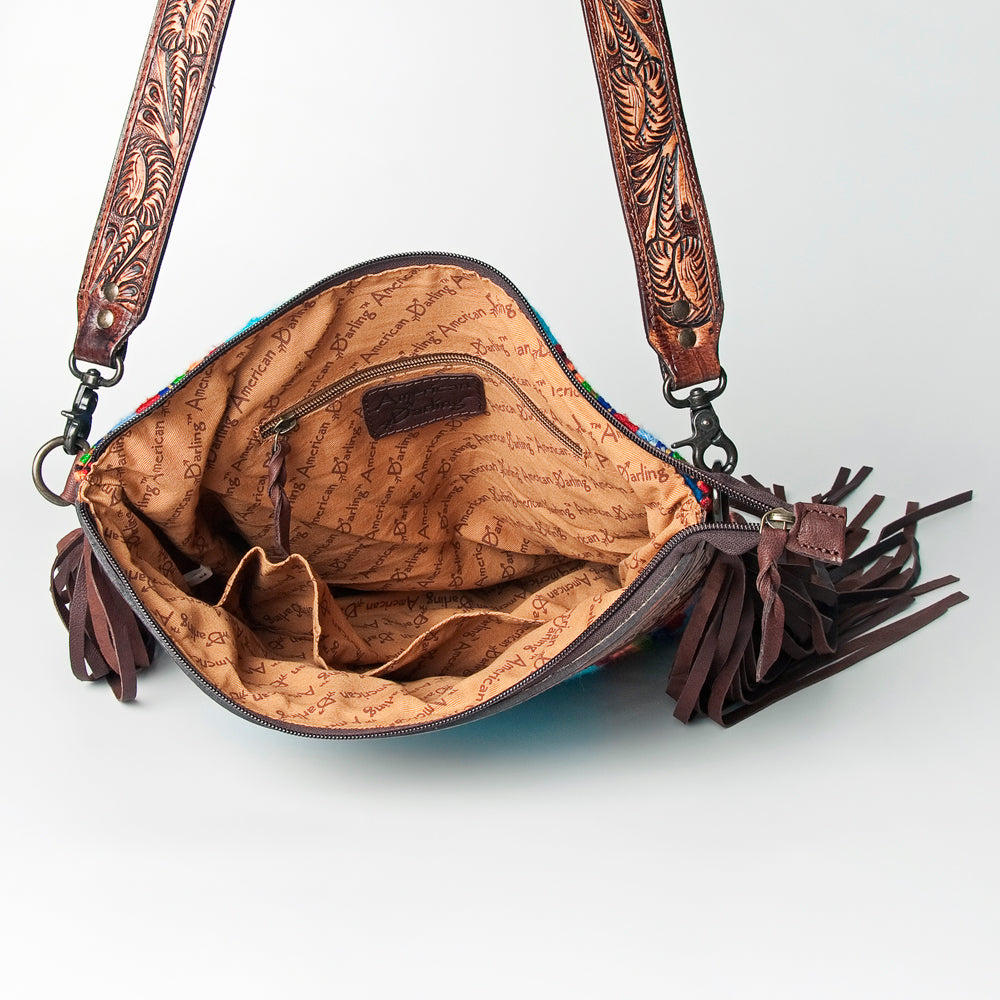 LC-ADBGZ306D  Crossbody Genuine Western Leather Women Bag