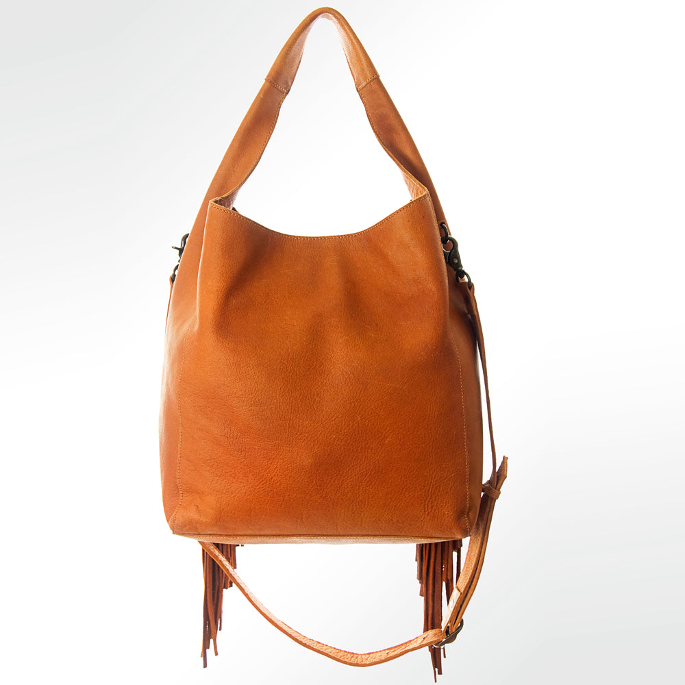 ADBG622 American Darling Hand Tooled Floral & Buck Stitched Western Leather Hobo Bag