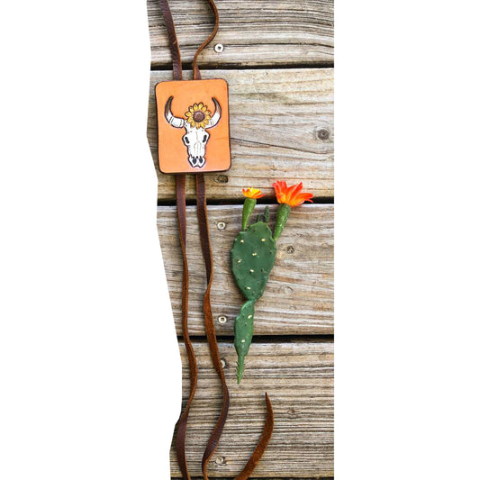 ADJWM102 Hand Painted Genuine Leather Jewelry Necklace