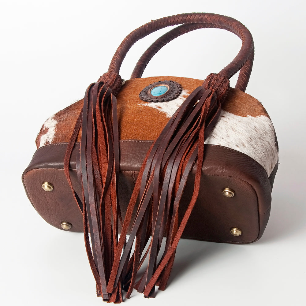 ADBGD130 American Darling Turquoise Stone Hair On Hide & Genuine Leather Bag