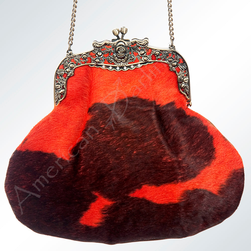 ADBG633 American Darling Hair-On Cowhide Western Leather Coin Purse Bag