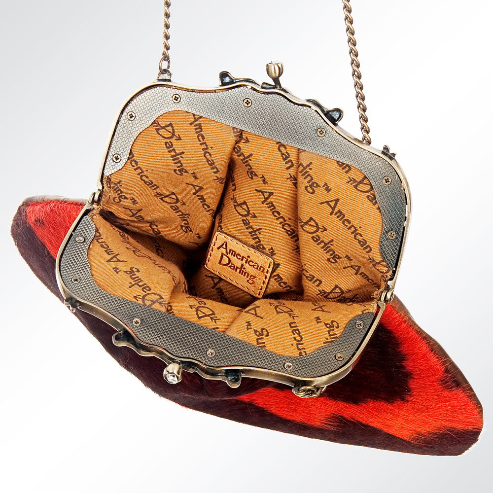 ADBG633 American Darling Hair-On Cowhide Western Leather Coin Purse Bag