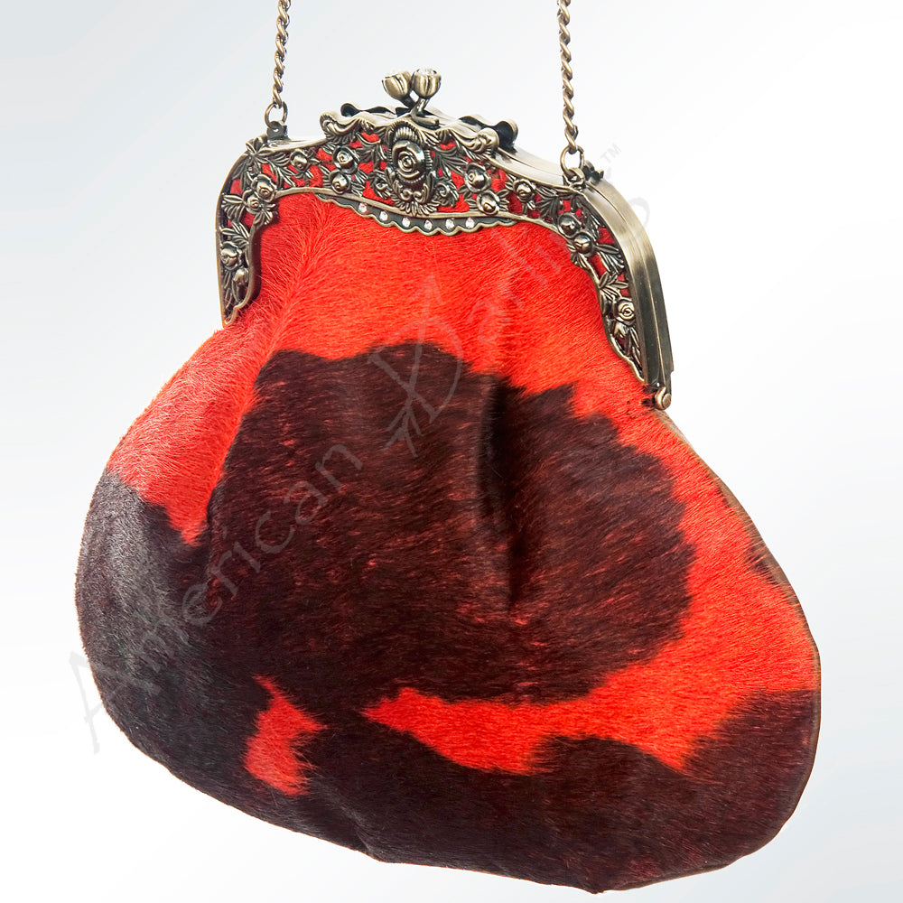 ADBG633 American Darling Hair-On Cowhide Western Leather Coin Purse Bag
