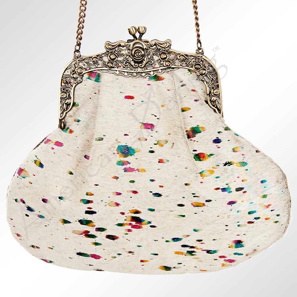 ADBG633 American Darling Hair-On Cowhide Western Leather Coin Purse Bag