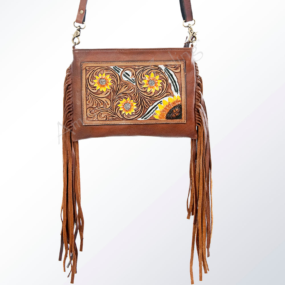 LC-ADBGA154 Crossbody Hand Tooled Genuine Western Leather Women Bag