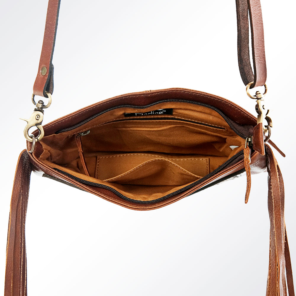 LC-ADBGA154 Crossbody Hand Tooled Genuine Western Leather Women Bag
