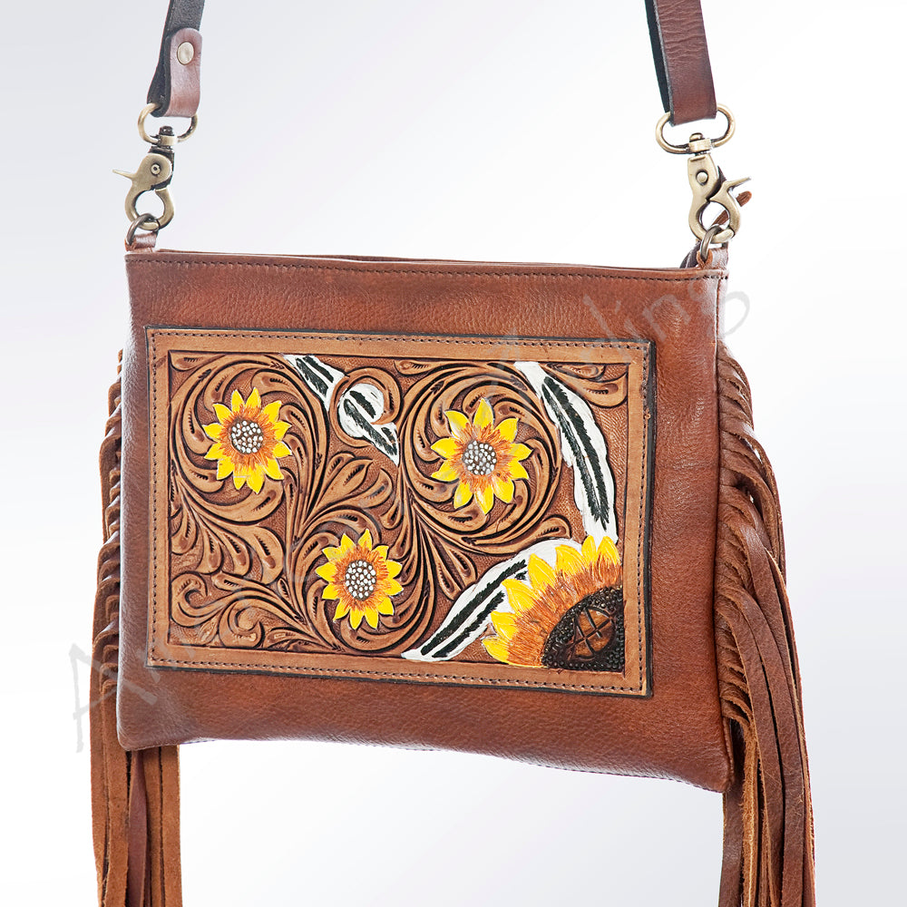 LC-ADBGA154 Crossbody Hand Tooled Genuine Western Leather Women Bag