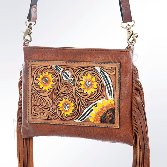 LC-ADBGA154 Crossbody Hand Tooled Genuine Western Leather Women Bag