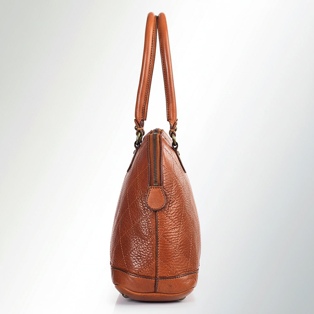 SWC123 Heritage Diamond-Stitch Dome Tote