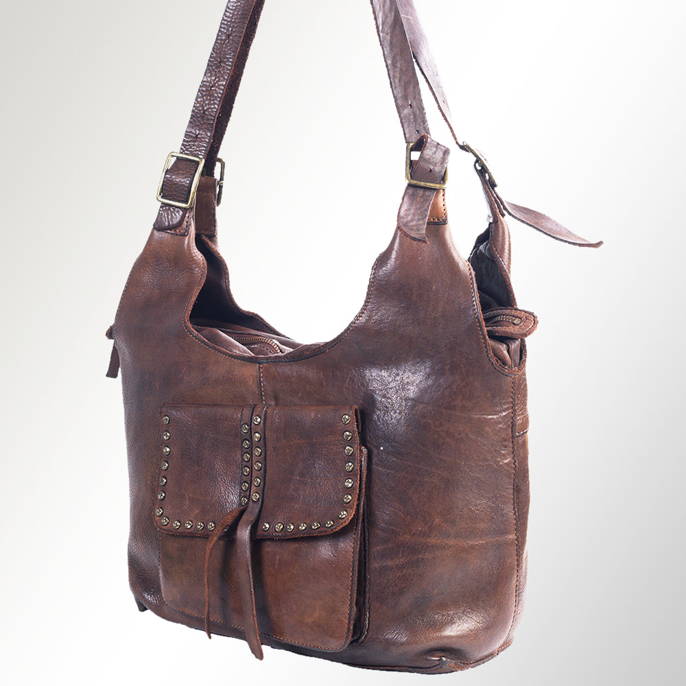SWC125BRN Tote Genuine Leather women bag western Bag