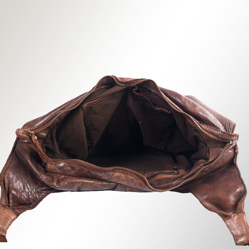 SWC125BRN Tote Genuine Leather women bag western Bag