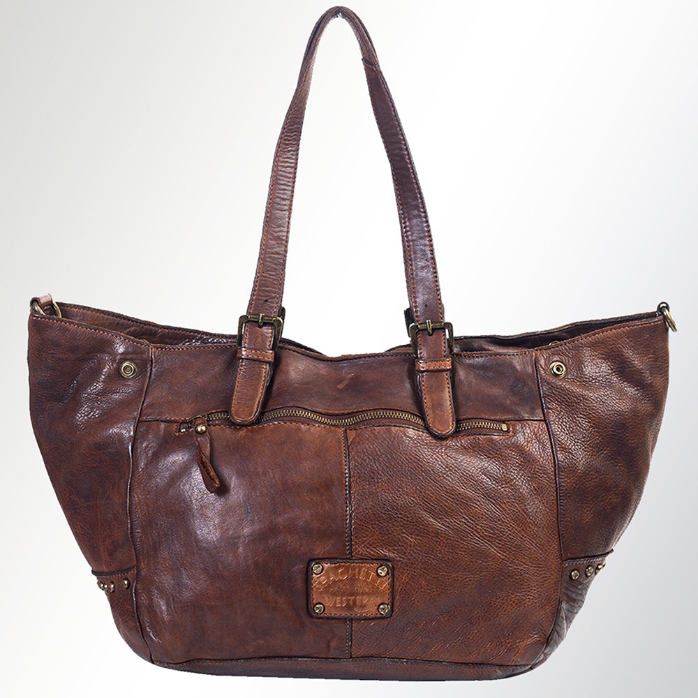 SWC126BRN Tote Genuine Leather women bag western Bag