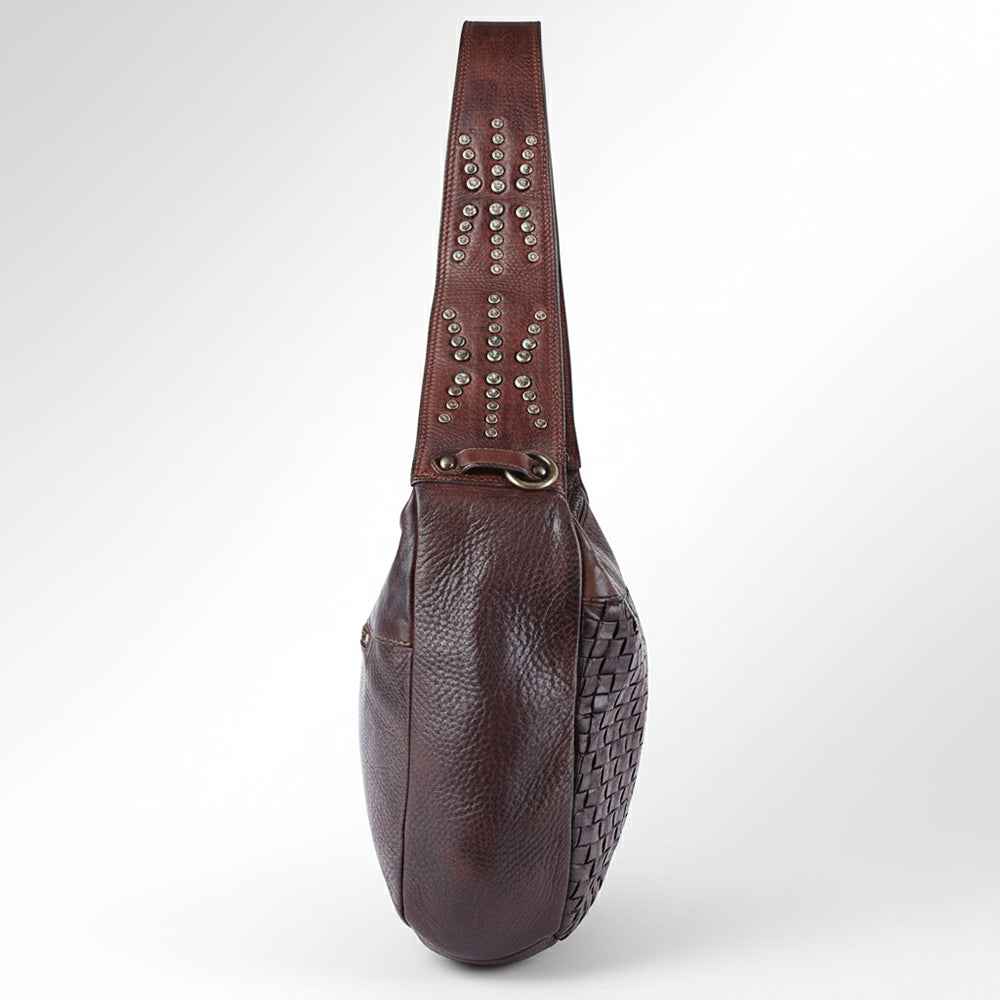 SWC129 Modern Weave-Pattern Shoulder Bag